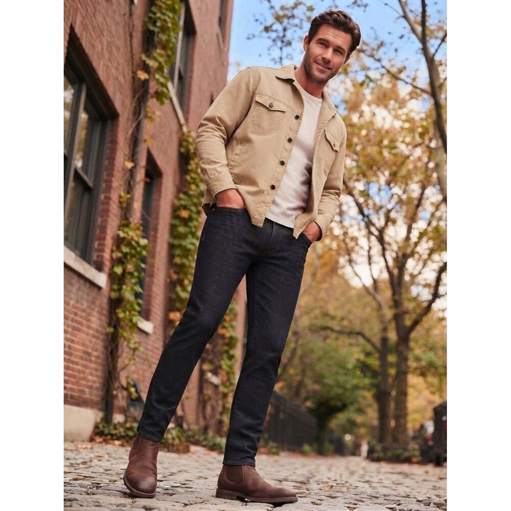 J.Crew Men's Canvas Chore Shirt Jacket Tan Lined Size XL 60587 Utility Field